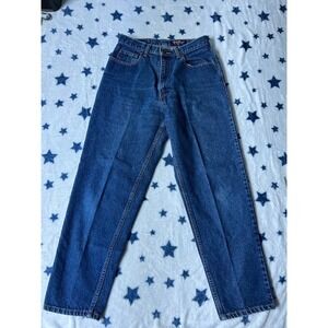 Eddie Bauer Petite 10 Women's High Rise Straight Leg Blue Jeans